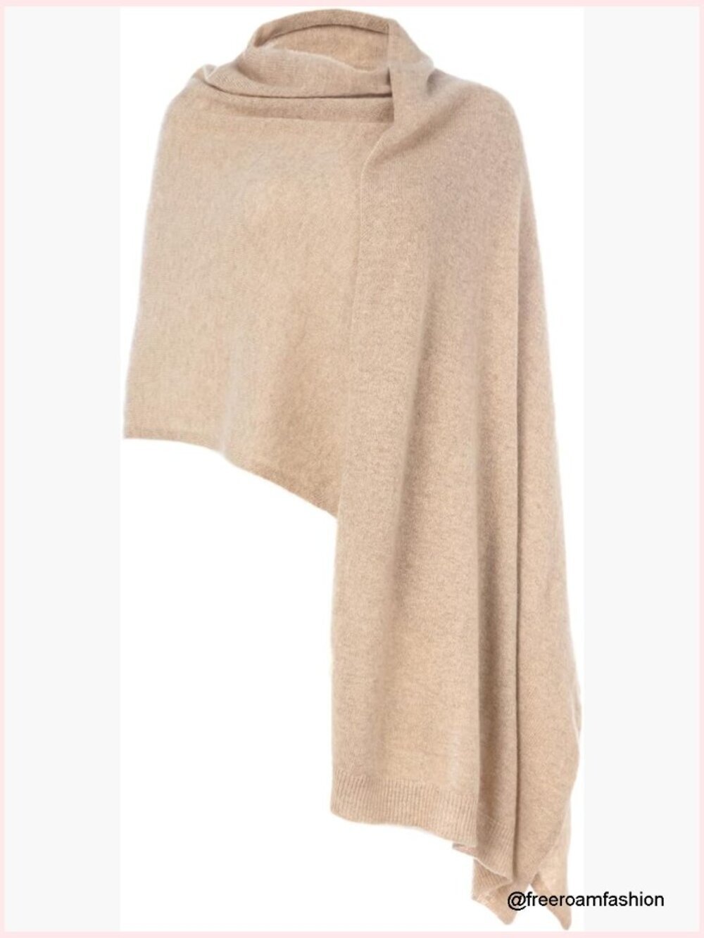 Extra-Large 100% Cashmere Knitted Shawl Wrap with Gift Box